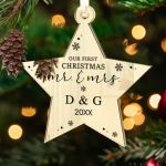 Στολίδι Χριστουγεννιάτικου Δέντρου με Όνομα, Mr. & Mrs Xmas