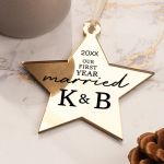 Στολίδι Χριστουγεννιάτικου Δέντρου με Όνομα, Married Xmas