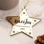 Στολίδι Χριστουγεννιάτικου Δέντρου με Όνομα, Snowy Christmas