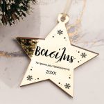 Στολίδι Χριστουγεννιάτικου Δέντρου με Όνομα, Snowy Christmas