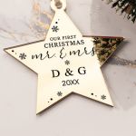 Στολίδι Χριστουγεννιάτικου Δέντρου με Όνομα, Mr. & Mrs Xmas