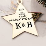 Στολίδι Χριστουγεννιάτικου Δέντρου με Όνομα, Married Xmas