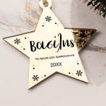 Στολίδι Χριστουγεννιάτικου Δέντρου με Όνομα, Snowy Christmas