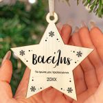 Στολίδι Χριστουγεννιάτικου Δέντρου με Όνομα, Snowy Christmas