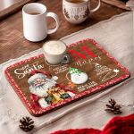 Διακοσμητικός Ξύλινος Δίσκος με το Όνομα του Παιδιού Dear Santa