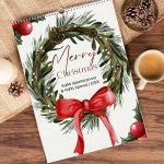Ημερολόγιο Τοίχου ή Επιτραπέζιο 2025, Christmas Wreath