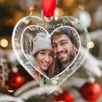 Στολίδι Χριστουγεννιάτικου Δέντρου με Φωτογραφία, Frosty Heart