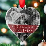 Στολίδι Χριστουγεννιάτικου Δέντρου με Φωτογραφία, Merry Xmas