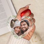 Στολίδι Χριστουγεννιάτικου Δέντρου με Φωτογραφία, Frosty Heart