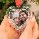 Στολίδι Χριστουγεννιάτικου Δέντρου με Φωτογραφία, Frosty Heart