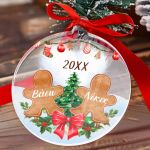 Στολίδι Χριστουγεννιάτικου Δέντρου με Φωτογραφία, Gingerbread