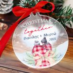 Στολίδι Χριστουγεννιάτικου Δέντρου με Φωτογραφία, Loving Xmas