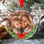 Στολίδι Χριστουγεννιάτικου Δέντρου με Φωτογραφία, Family