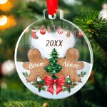 Στολίδι Χριστουγεννιάτικου Δέντρου με Φωτογραφία, Gingerbread