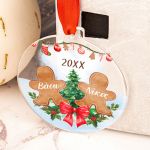 Στολίδι Χριστουγεννιάτικου Δέντρου με Φωτογραφία, Gingerbread