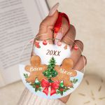 Στολίδι Χριστουγεννιάτικου Δέντρου με Φωτογραφία, Gingerbread