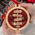 Στολίδι Χριστουγεννιάτικου Δέντρου με Ονόματα, Snowflakes