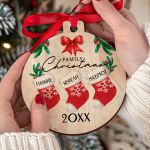 Στολίδι Χριστουγεννιάτικου Δέντρου με Ονόματα, Christmas Family