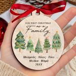 Στολίδι Χριστουγεννιάτικου Δέντρου με Ονόματα- Family Tree
