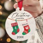 Στολίδι Χριστουγεννιάτικου Δέντρου για Ζευγάρια με Ονόματα- Deer