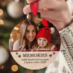 Στολίδι Χριστουγεννιάτικο Δέντρου με Φωτογραφία, Joyful Memory