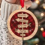 Στολίδι Χριστουγεννιάτικου Δέντρου με Ονόματα, Snowflakes