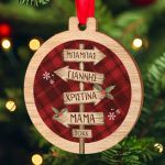 Στολίδι Χριστουγεννιάτικου Δέντρου με Ονόματα, Snowflakes