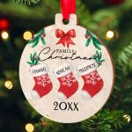 Στολίδι Χριστουγεννιάτικου Δέντρου με Ονόματα, Christmas Family