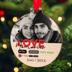 Δώρο για Ζευγάρια, Στολίδι Χριστουγεννιάτικου Δέντρου, Love You