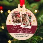 Στολίδι Δέντρου με Φωτογραφία, Merry Little Christmas