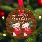 Στολίδι Χριστουγεννιάτικου Δέντρου με Ονόματα, Holidays Together