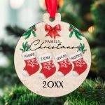 Στολίδι Χριστουγεννιάτικου Δέντρου με Ονόματα, Big Xmas Family