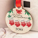 Στολίδι Χριστουγεννιάτικου Δέντρου με Ονόματα, Big Xmas Family