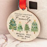 Χριστουγεννιάτικο Στολίδι Δέντρου με Ονόματα- Our Family