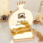 Premium Χρυσό Γούρι DIY Χριστουγέννων, Σε Σχήμα Ρόδι