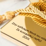 Premium Προσωποποιημένο Χρυσό Γούρι, Δώρο για Νονά