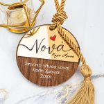 Premium Πρωτοχρονιάτικο Χρυσό Γούρι, Δώρο για Νονά