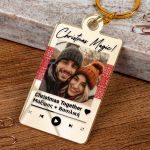 Μπρελόκ Golden Mirror με Ονόματα και Τραγόυδι, Δώρο για Ζευγάρια