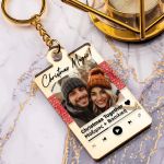 Μπρελόκ Golden Mirror με Ονόματα και Τραγόυδι, Δώρο για Ζευγάρια