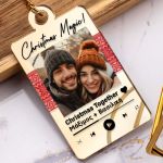 Μπρελόκ Golden Mirror με Ονόματα και Τραγόυδι, Δώρο για Ζευγάρια