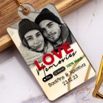 Χριστουγεννιάτικο Μπρελόκ Golden Mirror με Ονόματα