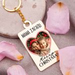 Μπρελόκ Golden Mirror με Φωτογραφία, Δώρο για Μητέρα