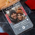 Μπρελόκ Plexi με Ονόματα και Τραγόυδι, Δώρο για Ζευγάρια