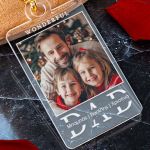 Μπρελόκ Plexi με Φωτογραφία, Προσωποποιημένο Δώρο για Μπαμπά