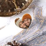 Χριστουγεννιάτικο Μπρελόκ Plexi με Φωτογραφία και Αφιέρωση