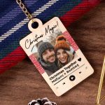 Χριστουγεννιάτικο Μπρελόκ Ξύλινο με Ονόματα, Δώρο για Ζευγάρια