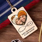 Χριστουγεννιάτικο Μπρελόκ Ξύλινο με Φωτογραφία και Αφιέρωση