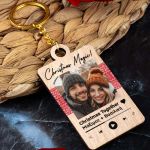 Χριστουγεννιάτικο Μπρελόκ Ξύλινο με Ονόματα, Δώρο για Ζευγάρια