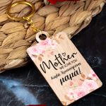 Χριστουγεννιάτικο Ξύλινο Μπρελόκ με Αφιέρωση, Δώρο για Μαμά