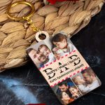 Προσωποποιημένο Μπρελόκ Ξύλινο με Ονόματα, Δώρο για Μπαμπά